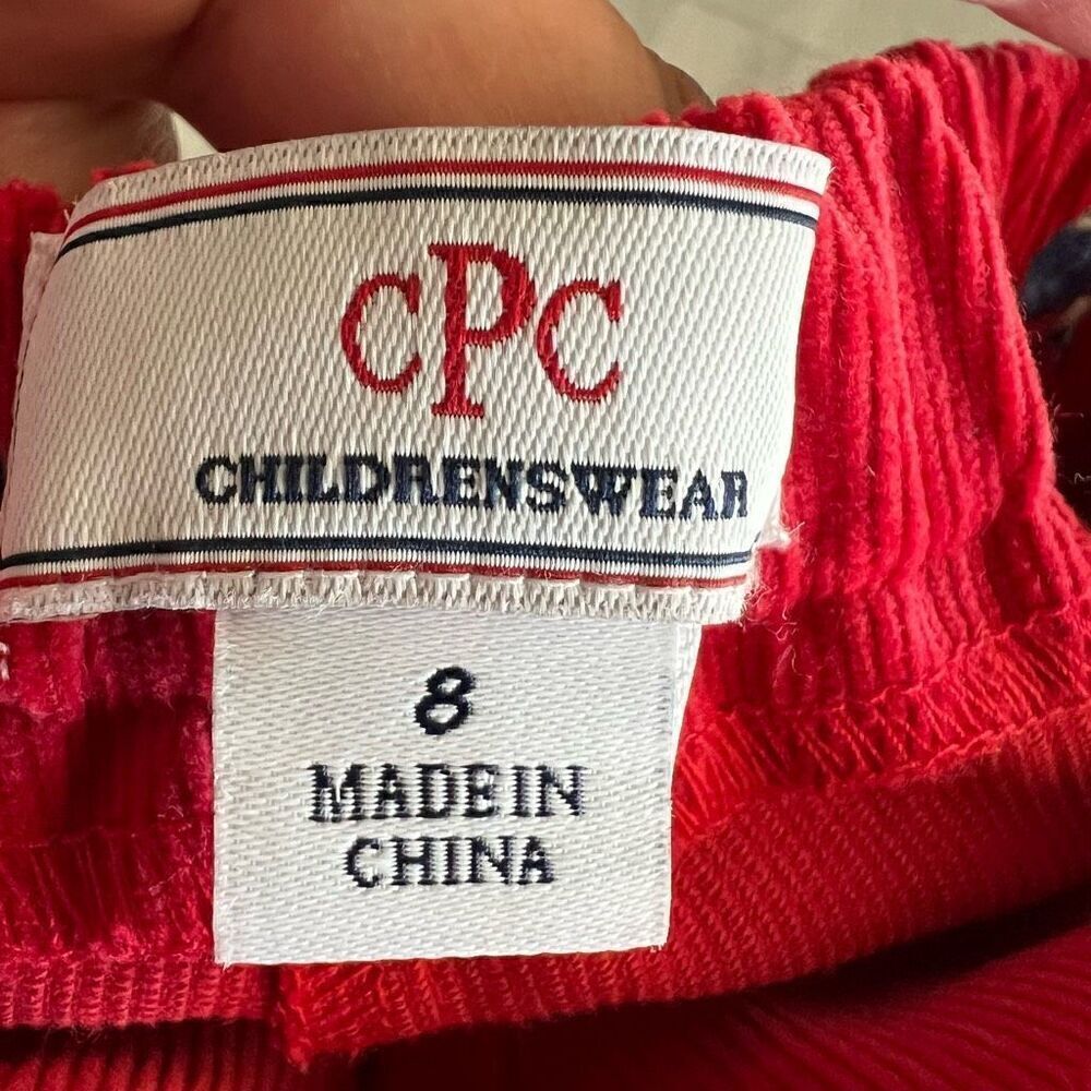 CPC Red Snail Embroidery Pants size 8 - Picture 3 of 4